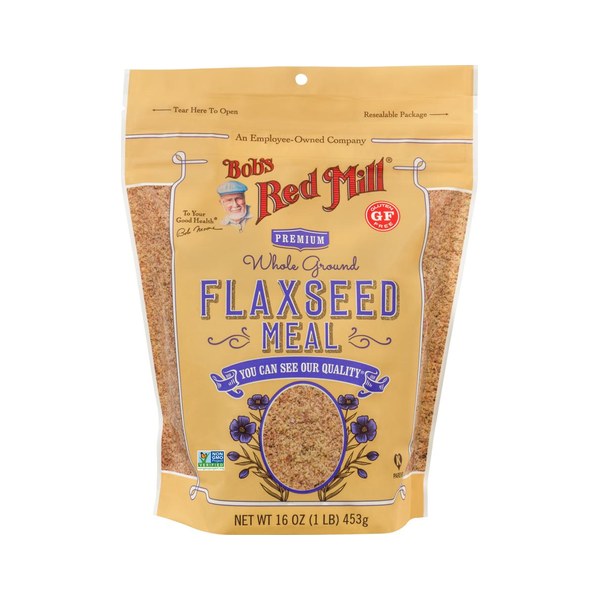 Ground flaxseed (whole-food fiber)